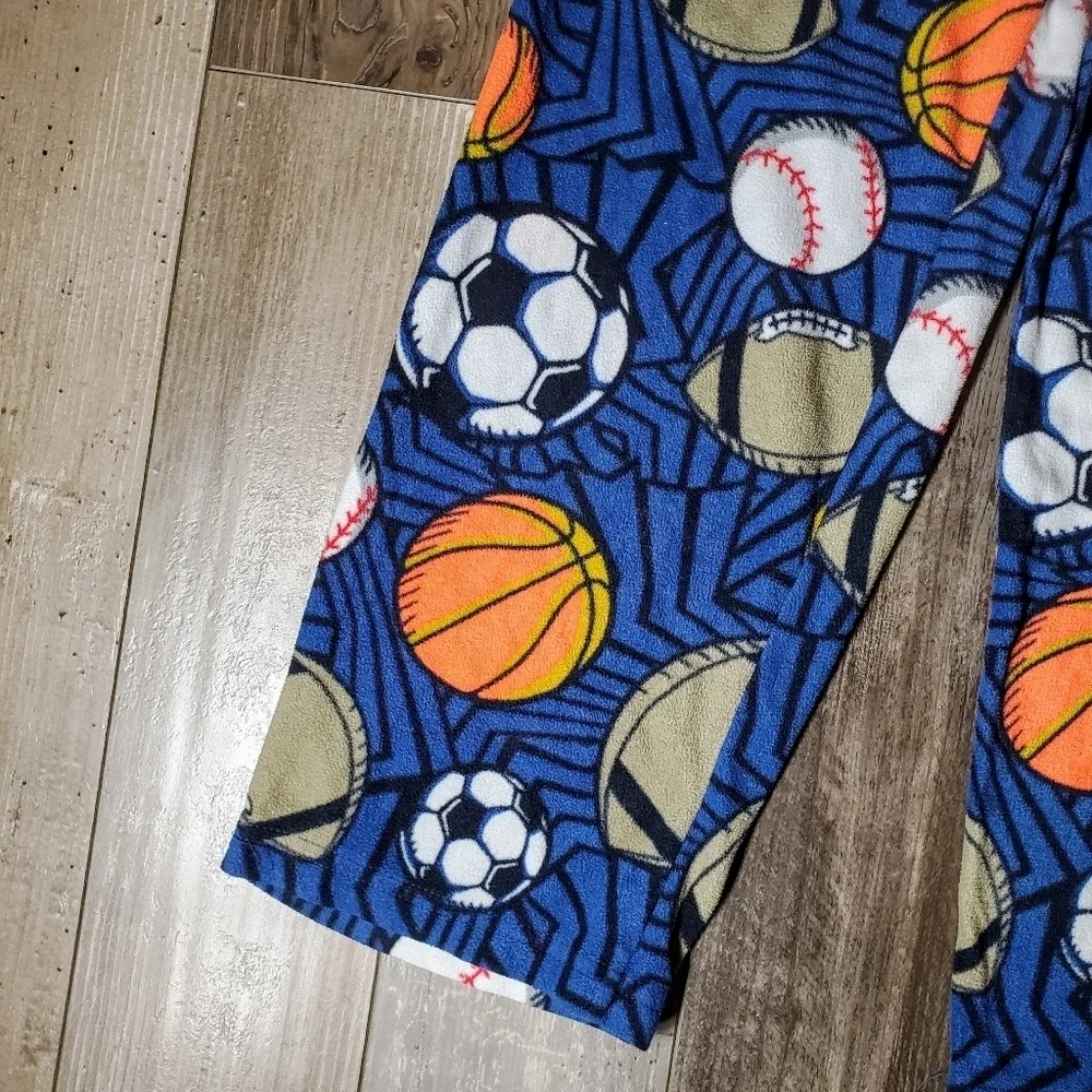 Joe Boxer Blue Fleece Boys Pajama PJ Pants Size Medium (8) EUC